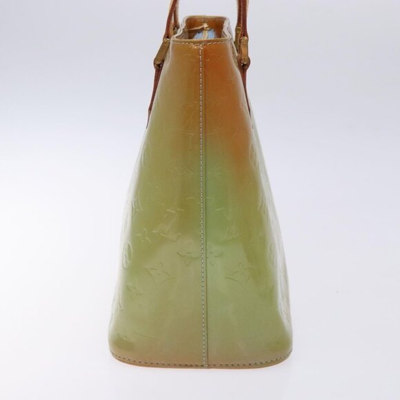 LOUIS VUITTON Monogram Vernis Houston Hand Bag Baby Blue M91005 LV Auth 132764 - Picture 4 of 16